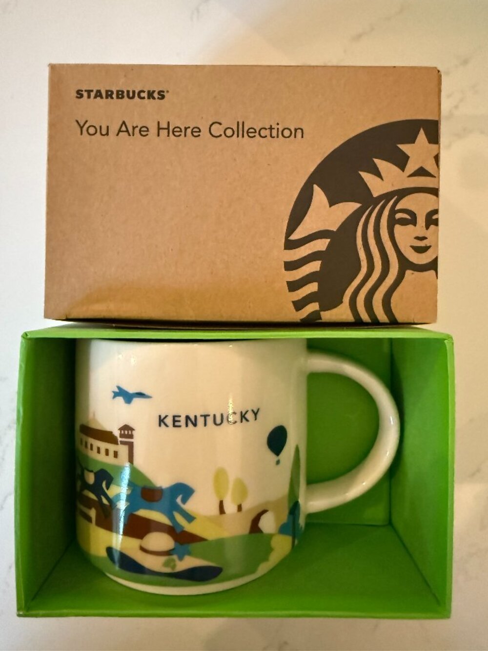 NWT Starbucks You Are Here Collection Mug - Kentucky (in original box)